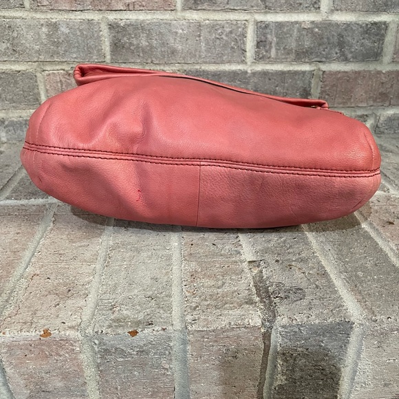 Fossil Pink Hobo Bag with Curved Top Design - Picture 8 of 16